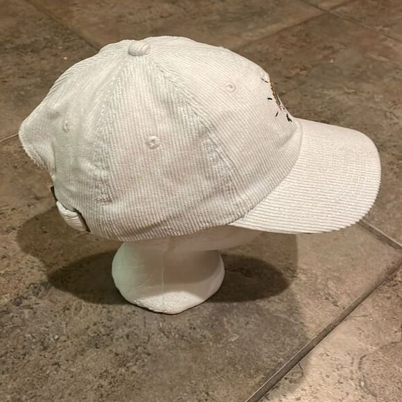 Eat Your Water White Corduroy Rainbow Skateboard Cap Hat Adult One Size - Picture 9 of 9